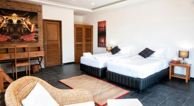 Двухместный номер Deluxe с видом на океан Lakeview Lodge Ngapali