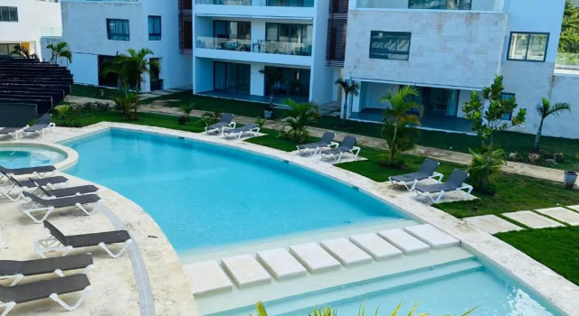 Апартаменты c 1 комнатой Brand new Apt in Terrenas by the sea