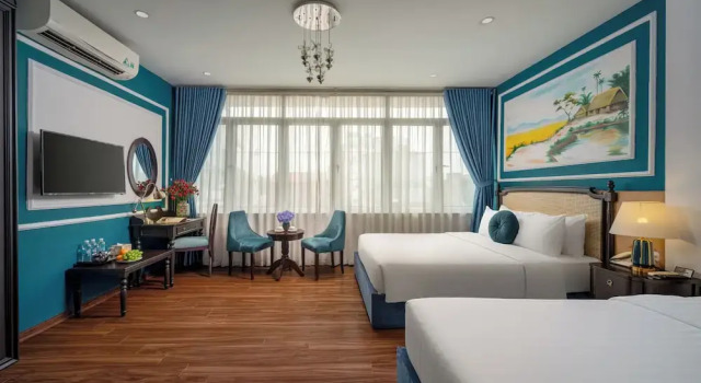 Трёхместный семейный номер Standard с видом на город Hanoi Chic Boutique Hotel