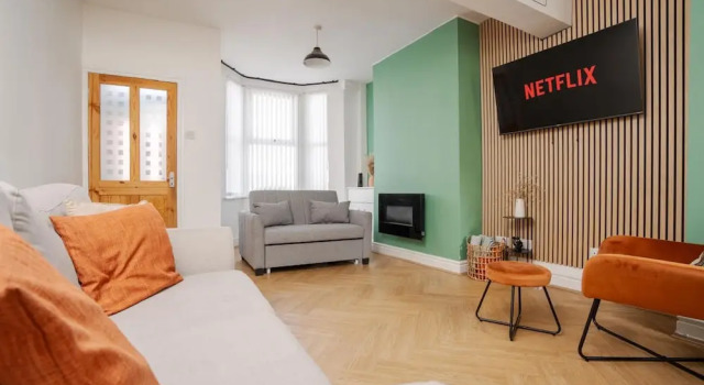 10 Mins to Crosby Beach Ensuite WC Parking, Reserva ahora Casa o chalet Liverpool Merseyside