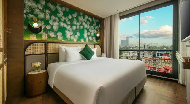 Двухместный люкс Deluxe с видом на город Proverb Hotel Hanoi