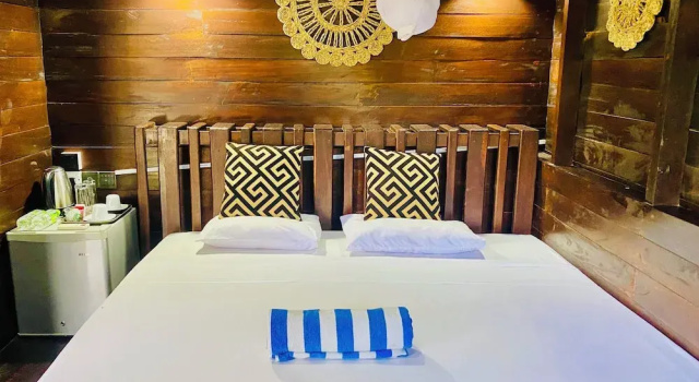 Шале Deluxe с балконом и с видом на сад Coco Palm Villa and Cabanas