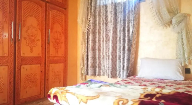 Кровать в общем номере Pearl Surf Camp Morocco