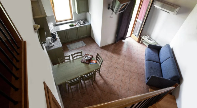 Апартаменты c 1 комнатой с балконом Agritur La Cort