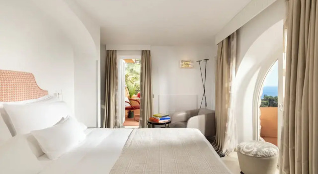 Deluxe double chambre avec balcon et Vue mer Hotel Punta Tragara