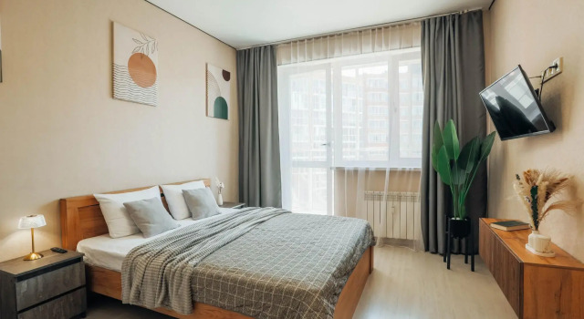 Апартаменты c 1 комнатой Апартаменты Home Hotel (Хоум Отель) на улице Пискунова