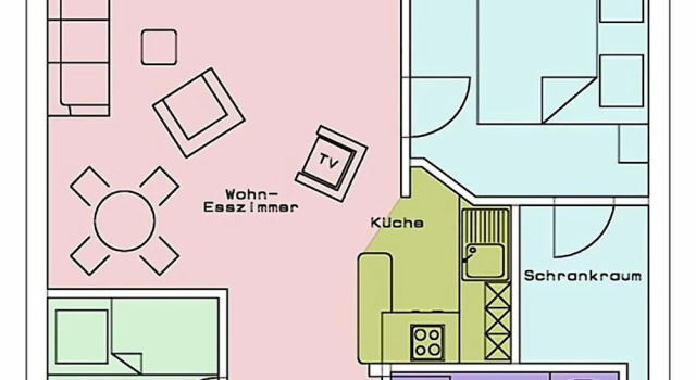 Апартаменты с 2 комнатами Appartement-Hotel Seespitz