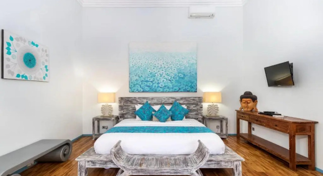 Pura Villa, Book Villa Sommerhuse i Denpasar Municipality, Hytte