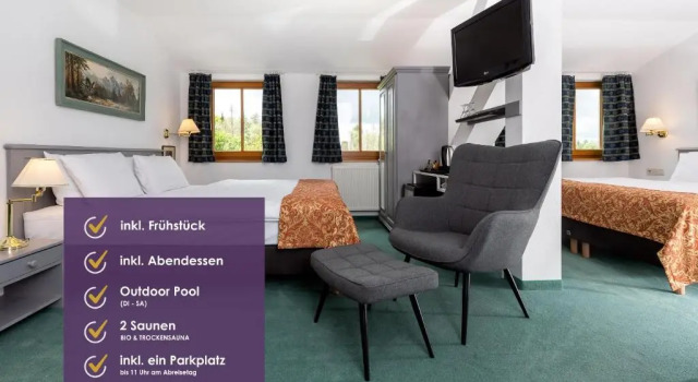Четырёхместный номер Standard Parkhotel Hohnstein by STEIGER Hotels