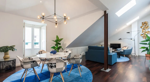 Апартаменты с 2 комнатами с балконом и с видом на город Casa da Barroca: spacious A-location designer loft