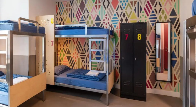 Кровать в общем номере Stayokay Hostel Amsterdam Vondelpark