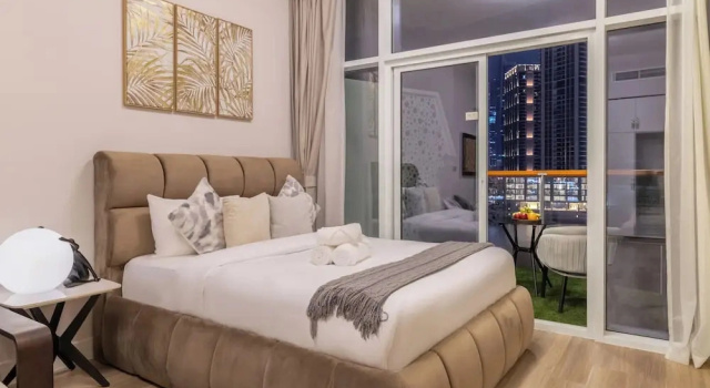 Gogoto Lux Studio Canal & Burj View, Забронировать Апартаменты/квартира Апартаменты Эмирата Дубая, рядом с Деловой район Эмаар-Сквер, Апартаменты/квартира