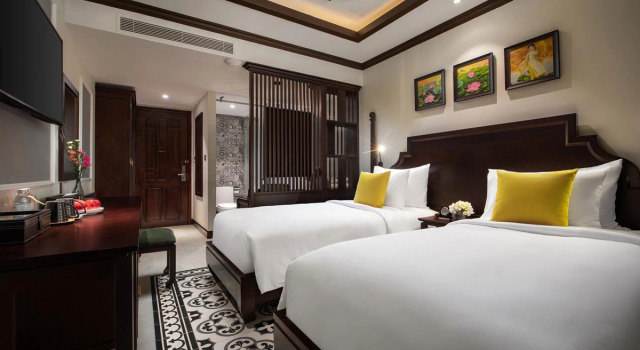 Двухместный номер Deluxe Grand Signature Resort Hoi An by M Village, a brand of Modern Village Lifestyle