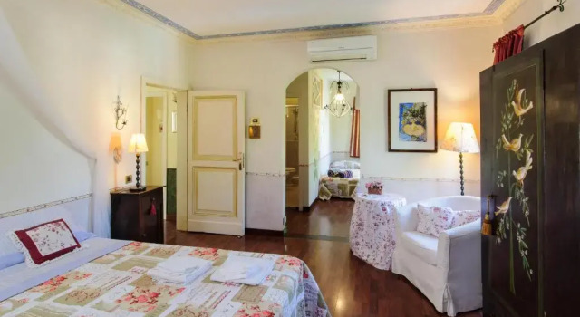 Четырёхместный номер Standard с видом на сад B&B Villa le Terrazze