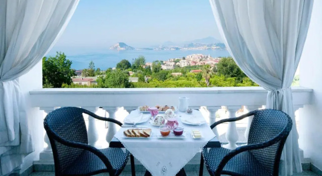Deluxe Doppel Zimmer mit Balkon und mit Meerblick B&B Dumbolo