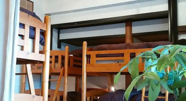 Кровать в общем номере Holiday Park Fu-raibou - Hostel