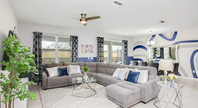 9 Bdrm Champions Gate Villa, Забронировать Вилла Виллы Давенпорт, Вилла
