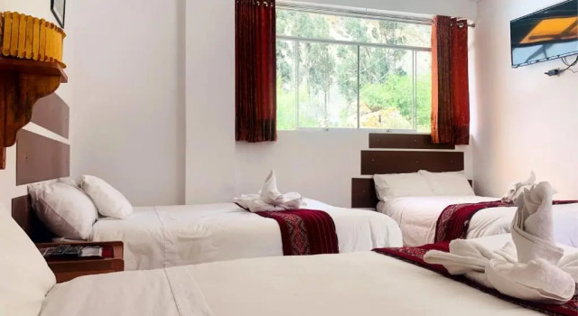 Трёхместный номер Standard с красивым видом из окна Inka Khawarina Tambo Lodge