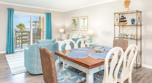 Standard huone osittainen merinäköala Lighthouse Point 1 by Tybee Vacation Rentals
