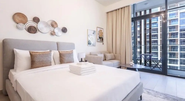 Апартаменты Elite LUX Holiday Homes - Modern Marvel Sleek Studio in Azizi Riviera