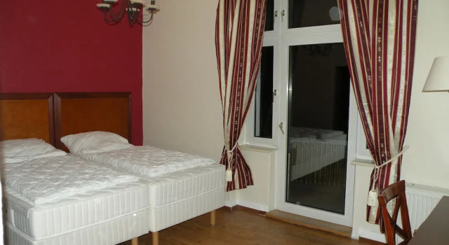 Deluxe double chambre avec balcon et Vue jardin Hostel Goslar