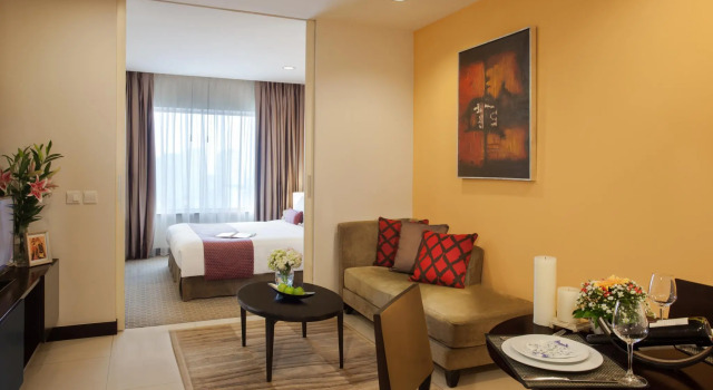 Номер Deluxe c 1 комнатой Somerset Hoa Binh Hanoi
