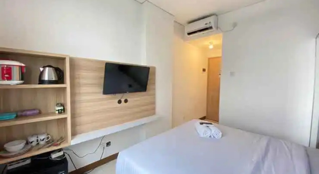 Cozy Studio near 23 Paskal at The Lodge Paskal Apartment By Travelio, Rezervasyon Daire Bandung Kidul Bandung