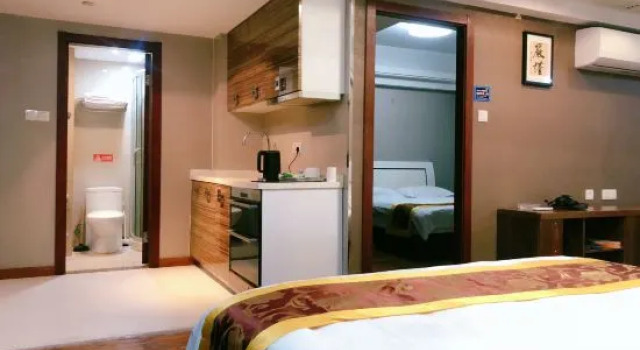 Люкс Deluxe с 2 комнатами Hangzhou Hongfei Hotel Apartment (East Railway Station West Plaza)