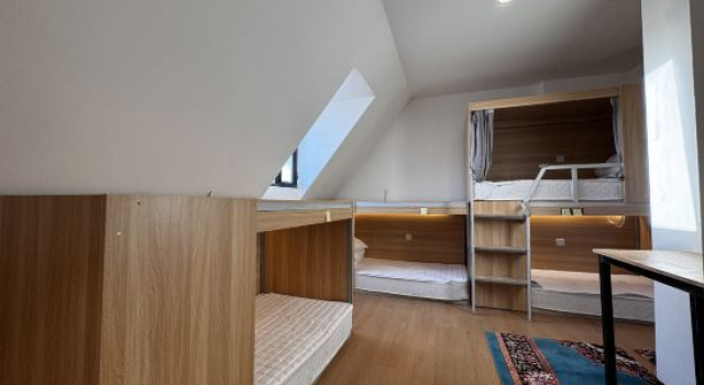 Łóżko w pokoju wieloosobowym (pokoju wieloosobowym dla mężczyzn) Tekes Stop Hostel