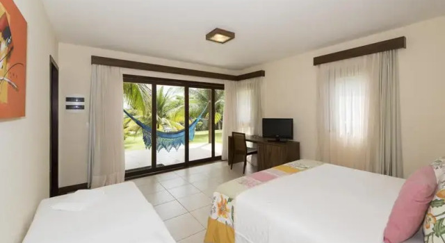 Трёхместный номер Deluxe с балконом и с видом на сад Pipa Lagoa Hotel