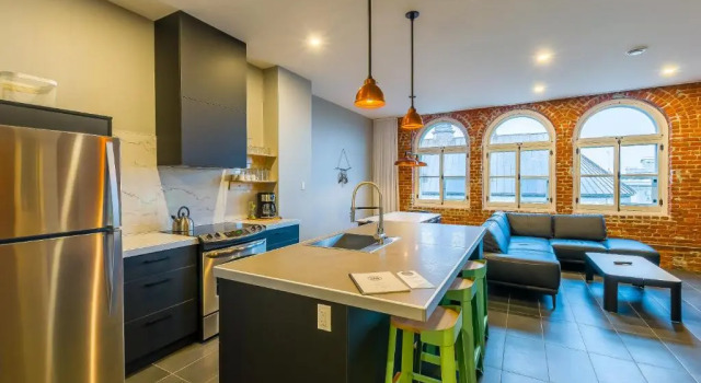 Двухместные апартаменты Пентхаус с 2 комнатами Les Lofts du Trésor - Par Les Lofts Vieux-Québec