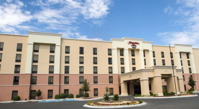 Кровать в общем номере Hampton Inn Ciudad Juarez