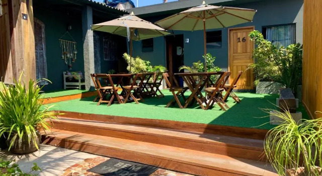 Кровать в общем номере A Coroa Hostel & Pousada