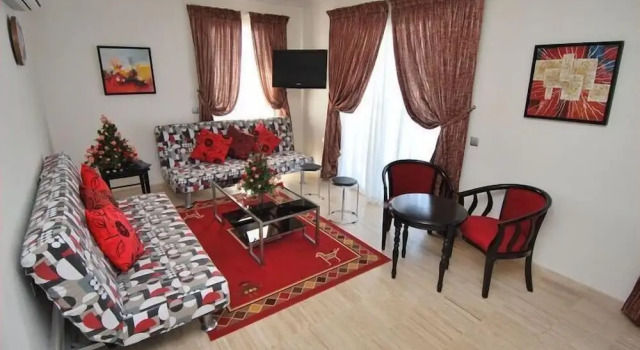 Кровать в общем номере Appart Hôtel Founty Beach