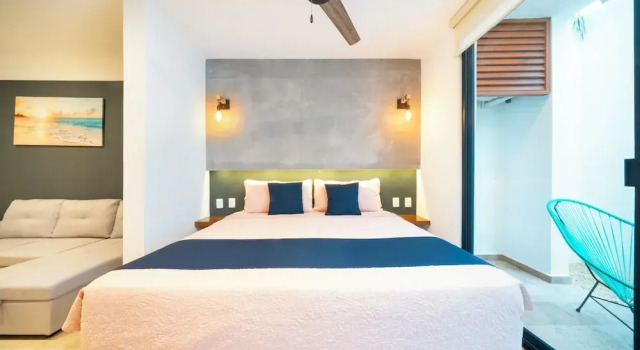 Comfortable studio with pool and gym - Huaya 101, Забронировать Апартаменты/квартира Плая-дель-Кармен Кинтана-Роо, рядом с Пляжный клуб Mamitas