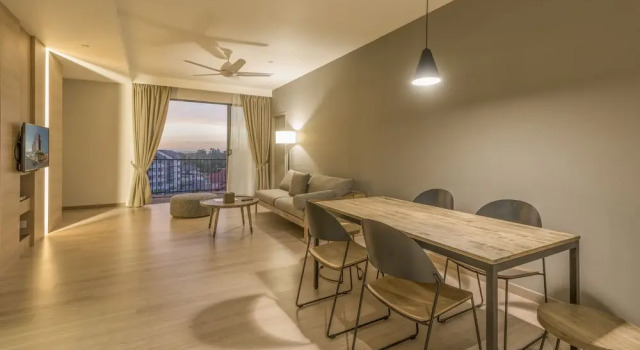 Семейные апартаменты с 3 комнатами Jinhold Hotel & Serviced Apartment Miri