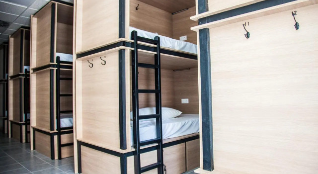 Кровать в общем номере Ohana Tarifa Hostel
