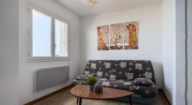 Апартаменты Charmant appartement face à la Mer avec balcon