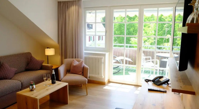 Люкс с балконом Flair Hotel Schwanen