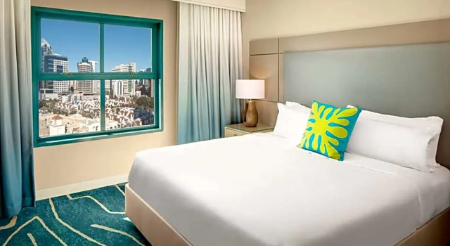 Двухместный люкс с 2 комнатами с видом на залив Embassy Suites by Hilton San Diego Bay Downtown