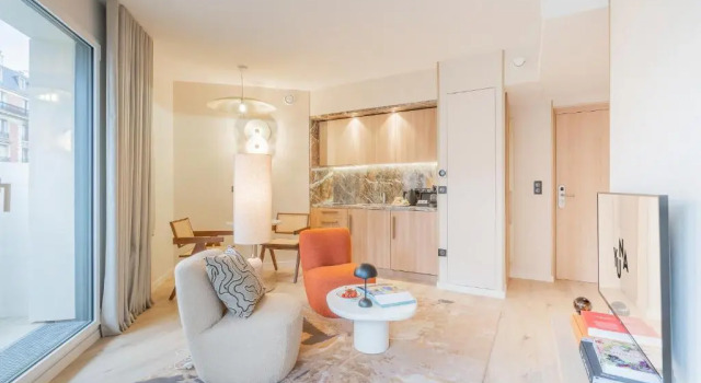 Апартаменты Deluxe c 1 комнатой с балконом Yuna Porte-Maillot - ApartHotel