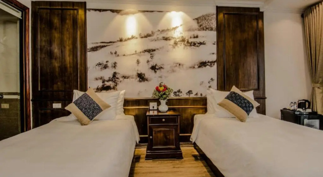 Двухместный номер Deluxe с видом на город Sapa Delta Hotel - Old Quarter Center