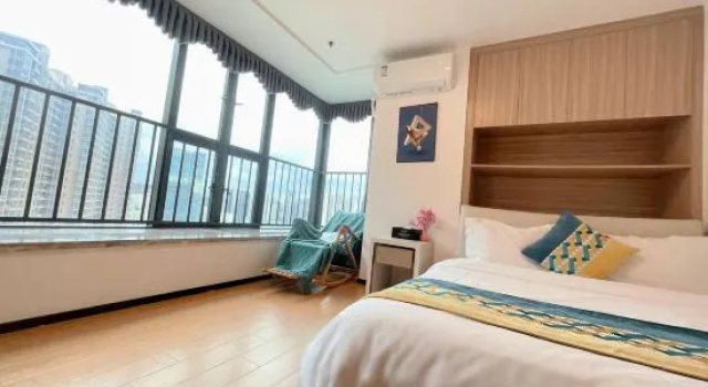 Люкс Deluxe Kairui International Apartment (Guangzhou Huangpu Dasha East Subway Station)