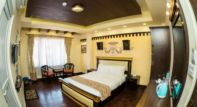 Двухместный номер Deluxe с балконом Hotel Encounter Nepal & Spa