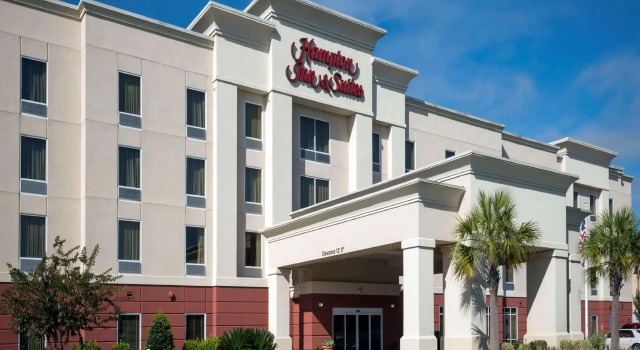 Кровать в общем номере Hampton Inn & Suites Mobile I-65@ Airport Boulevard