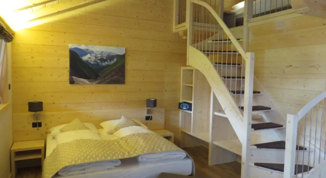Семейный номер Standard Мансарда с видом на горы B&B Ecohotel Chalet des Alpes