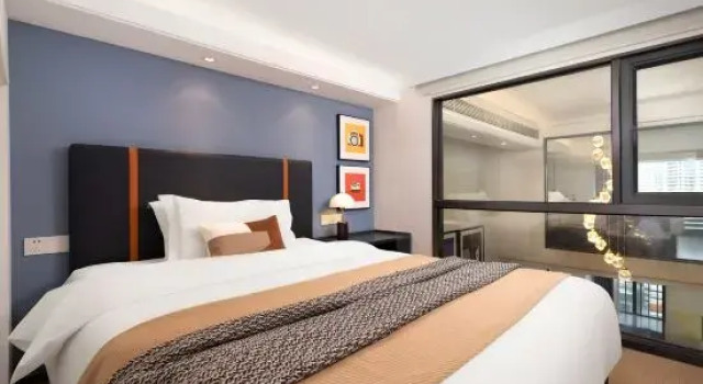 Люкс Дуплекс с 3 комнатами Livetour International Apartment(Pazhou Exhibition Center Yijing Road Subway Station)