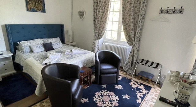 Номер Deluxe с балконом и с видом на сад Vue du Château dExcideuil en chambres