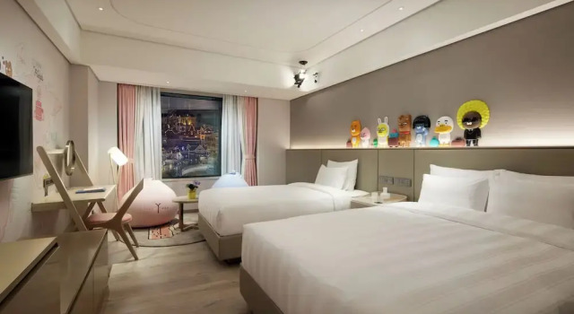 Двухместный семейный номер Kakao Friends World View Lotte Hotel World