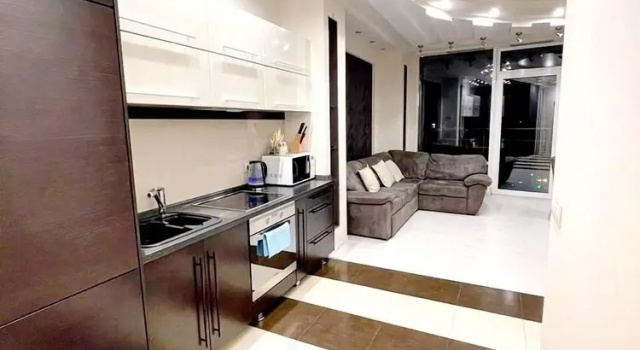 Люкс Executive c 1 комнатой с балконом и с видом на реку Апарт-отель «Мост Сити»
